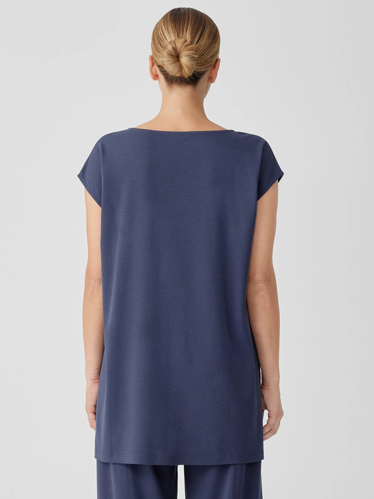 Organic Cotton Interlock Scoop Neck Sleep Tee