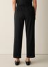 Cotton Blend Ponte Straight Pant