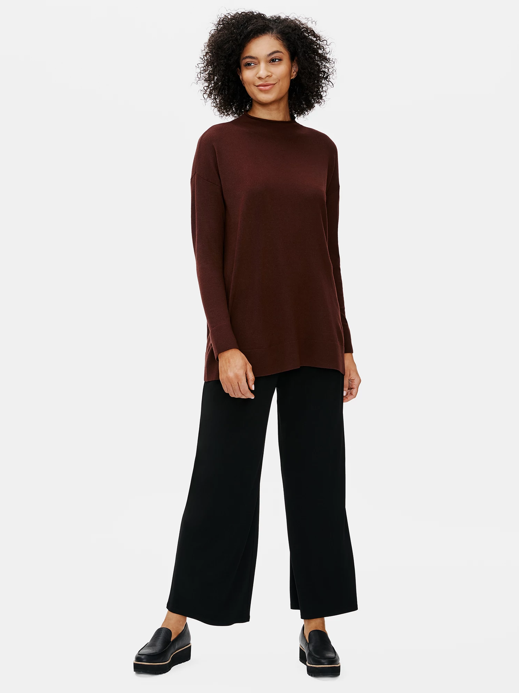 Luxe Merino Stretch Tunic in Responsible Wool