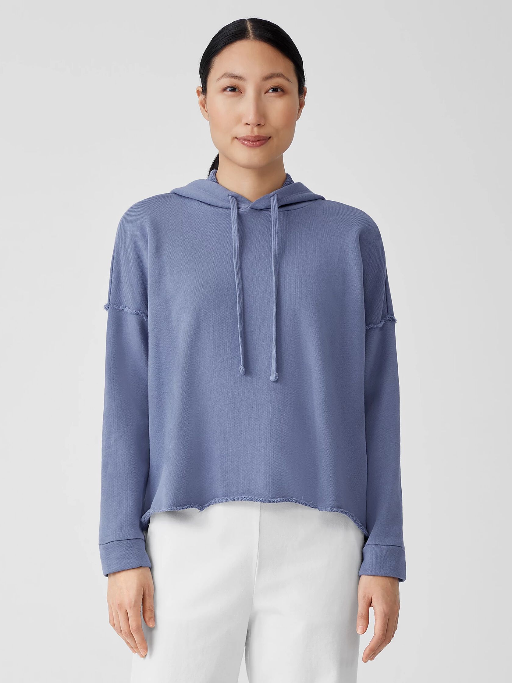 Organic Cotton French Terry Hooded Top