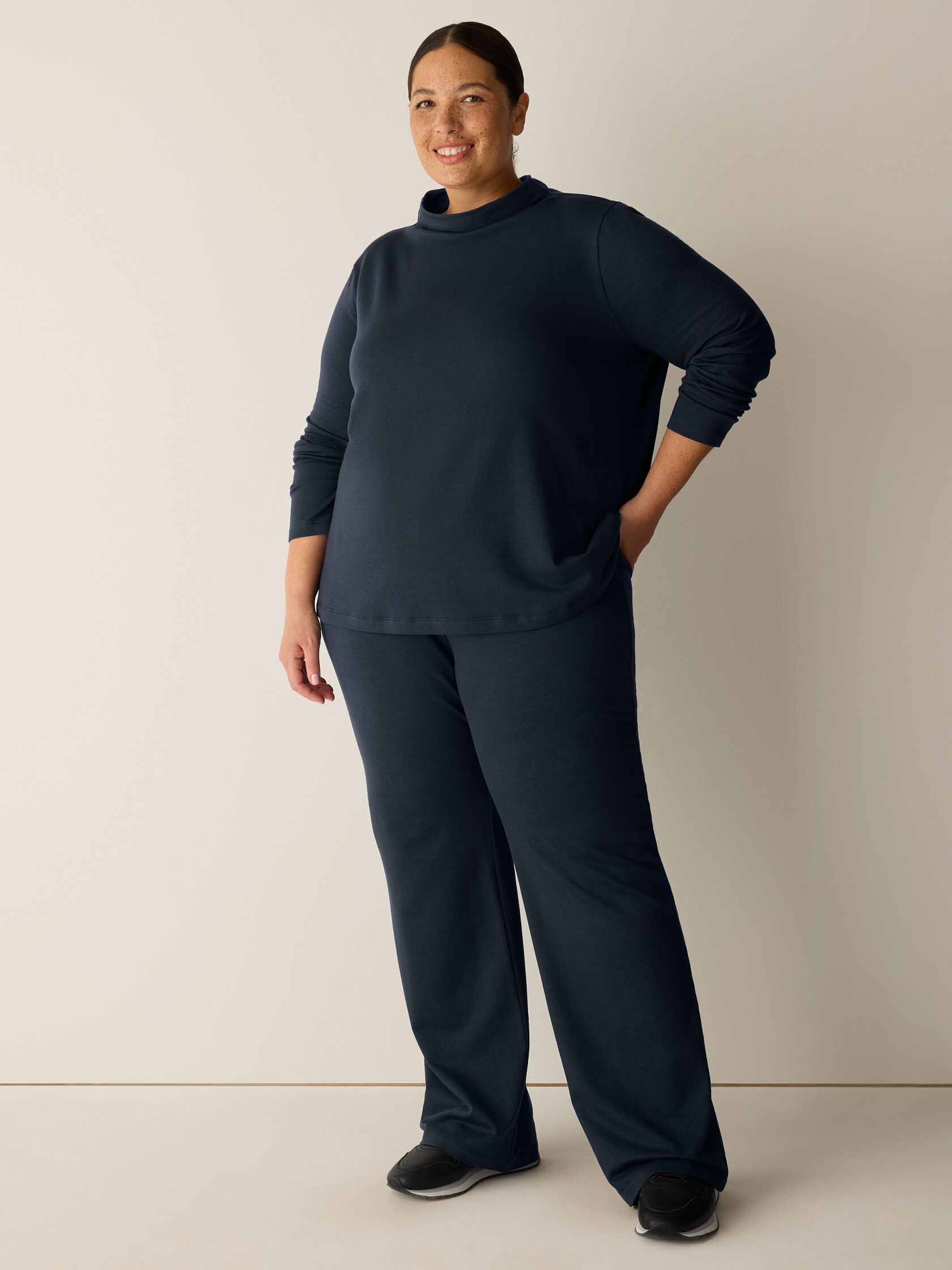 Cozy Brushed Terry Hug Kick Pant