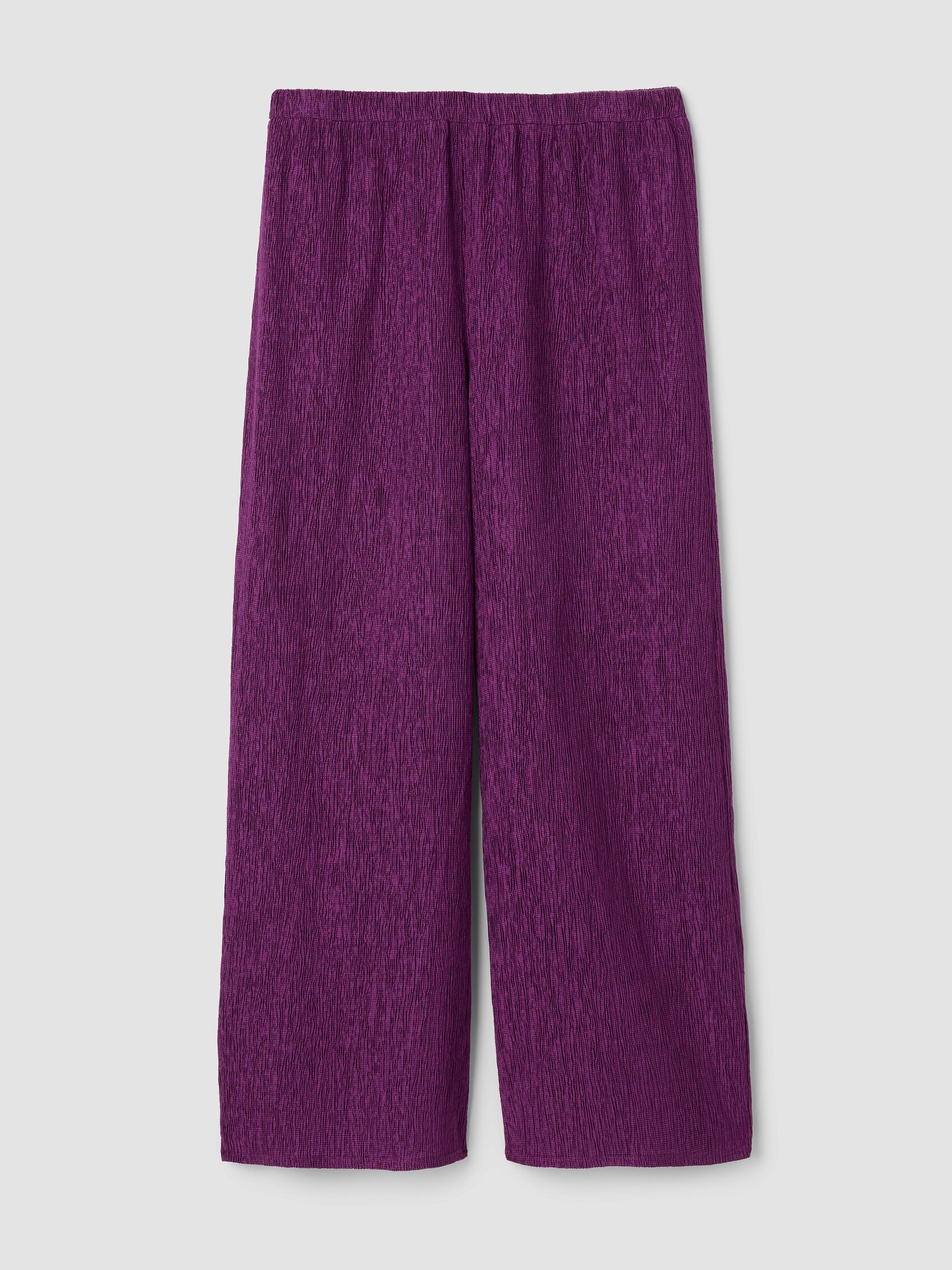 Woven Pliss&eacute; Wide-Leg Pant
