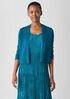 Organic Linen Cotton Cropped Cardigan