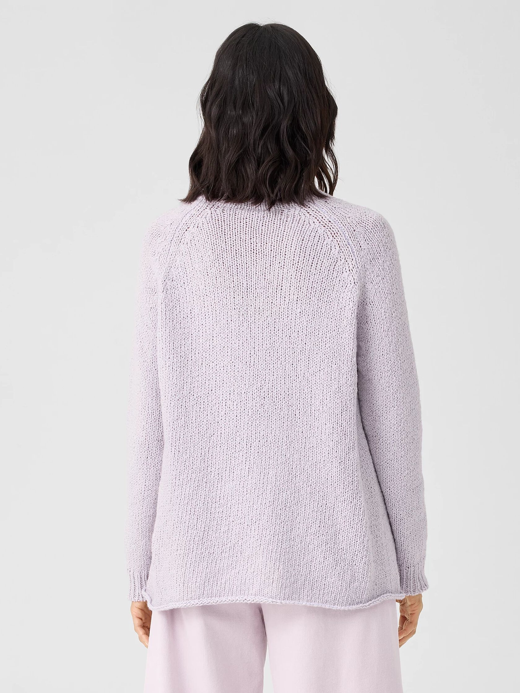 Peruvian Organic Cotton Crimp Turtleneck Top
