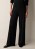 Stretch Jersey Knit Wide-Leg Pant