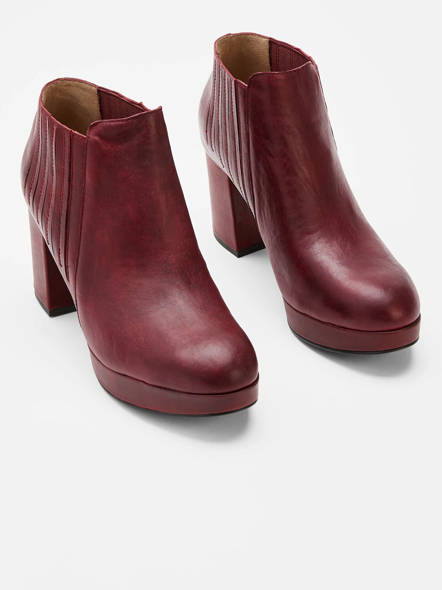 Bird Leather Platform Bootie