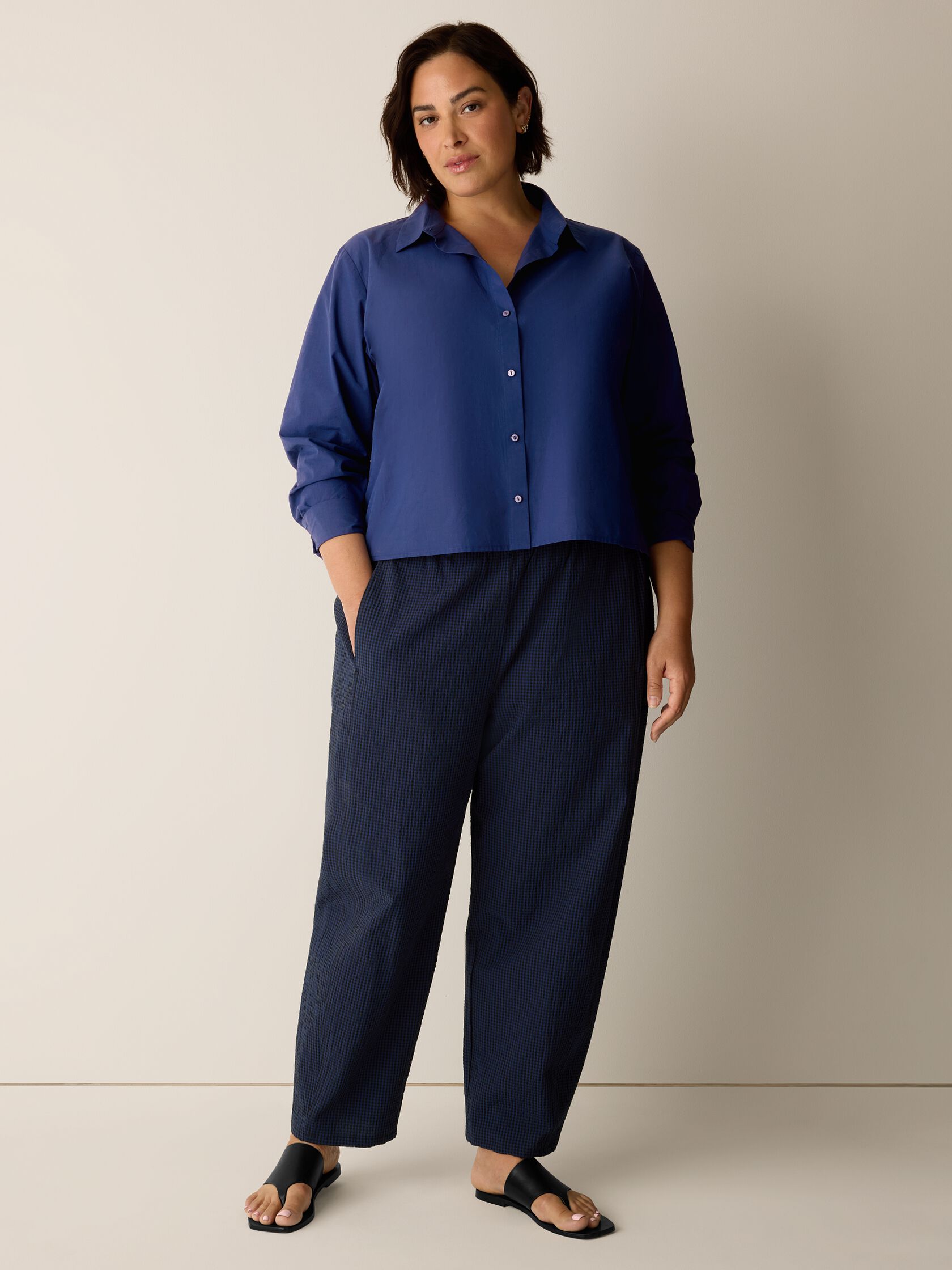 Organic Cotton Poplin Short Shirt