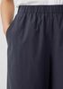 Washed Organic Cotton Poplin Wide-Leg Pant