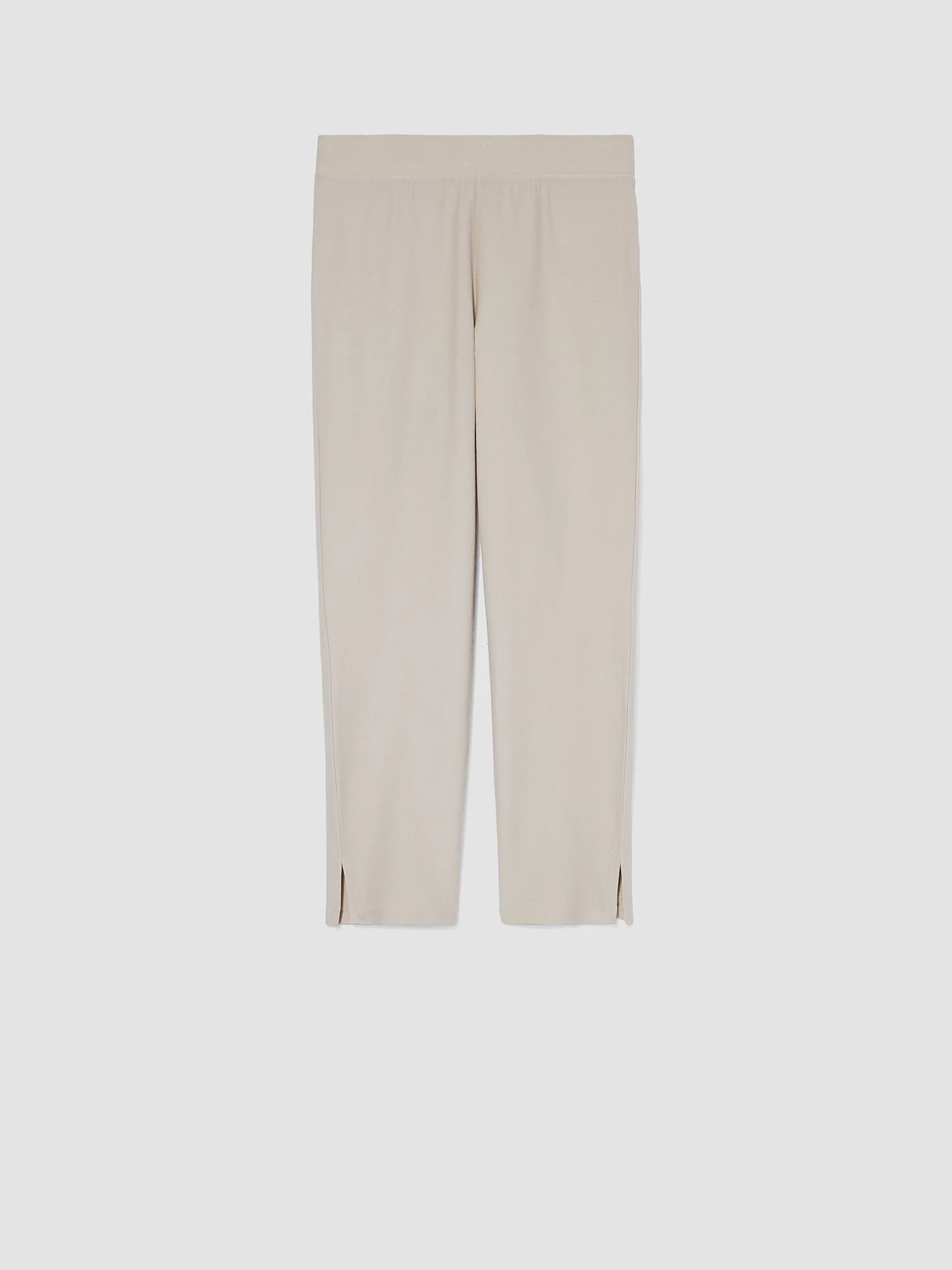 Washable Stretch Crepe Pant with Slits