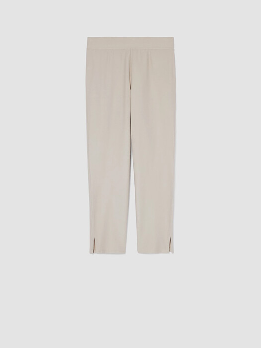 Washable Stretch Crepe Pant with Slits