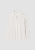 Linen Crepe Stretch Top