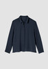 Silk Georgette Crepe Classic Collar Shirt