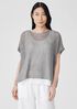 Organic Linen Délavé Bateau Neck Top