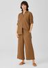 Organic Cotton Gauze Wide-Leg Pant