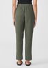 Puckered Organic Linen Tapered Pant