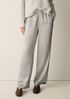 Textured Satin Straight Pant