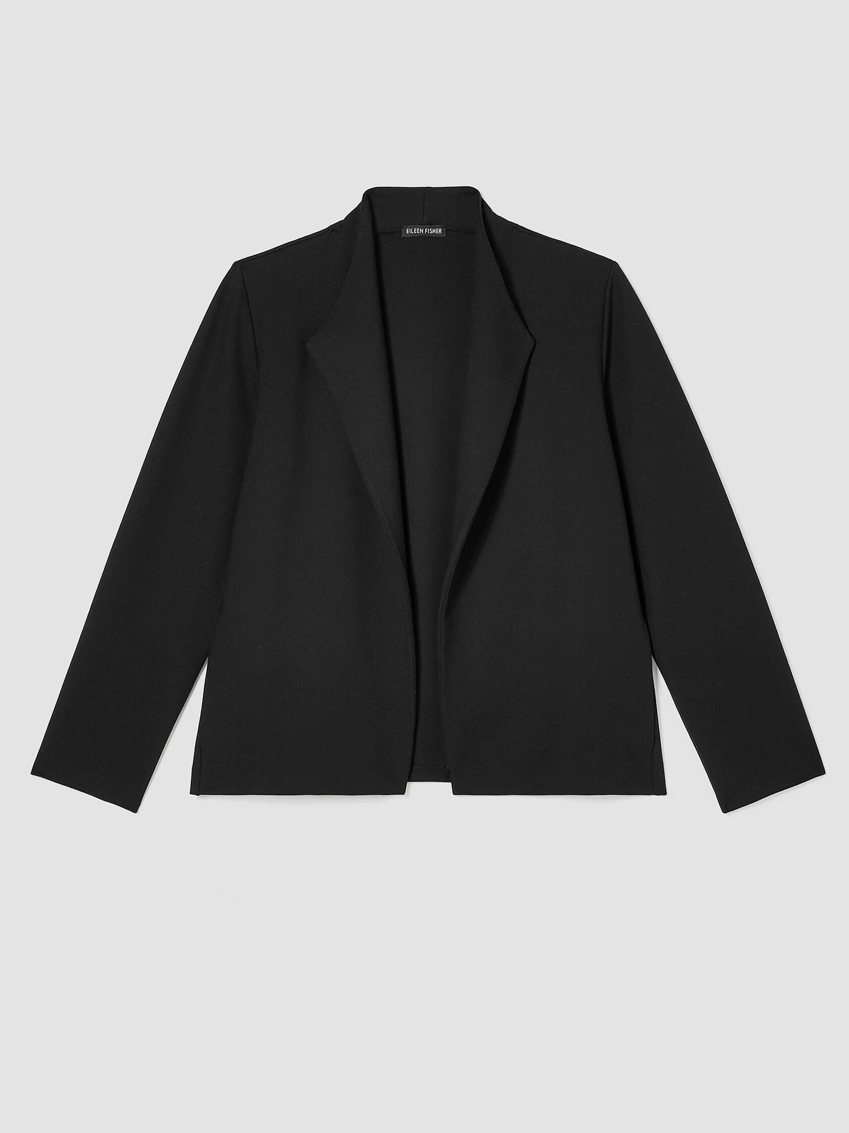 Washable Flex Ponte High Collar Jacket | EILEEN FISHER