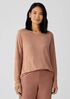 Organic Linen Jersey Crew Neck Top