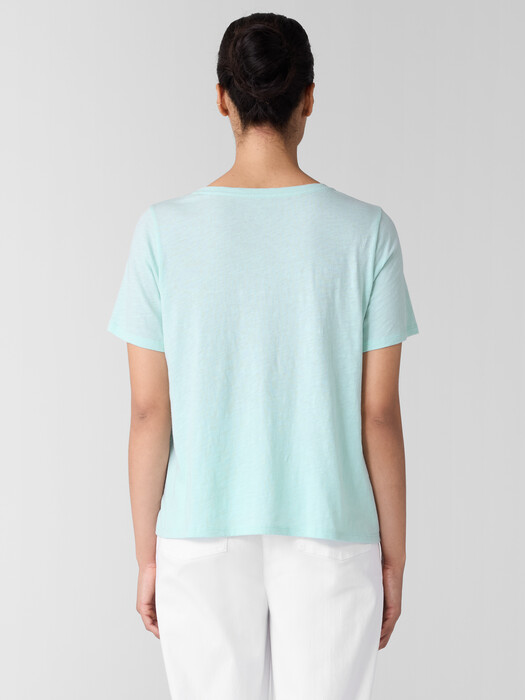 Organic Cotton Slubby Jersey Pocket Tee