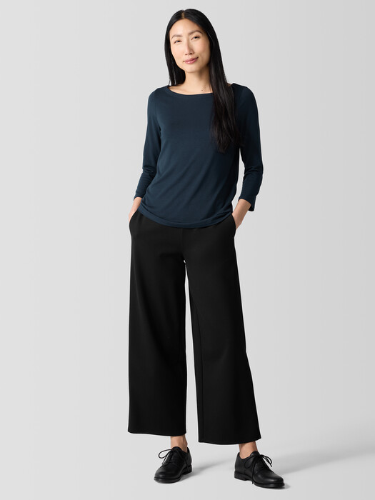 Fine Jersey Bateau Neck Top