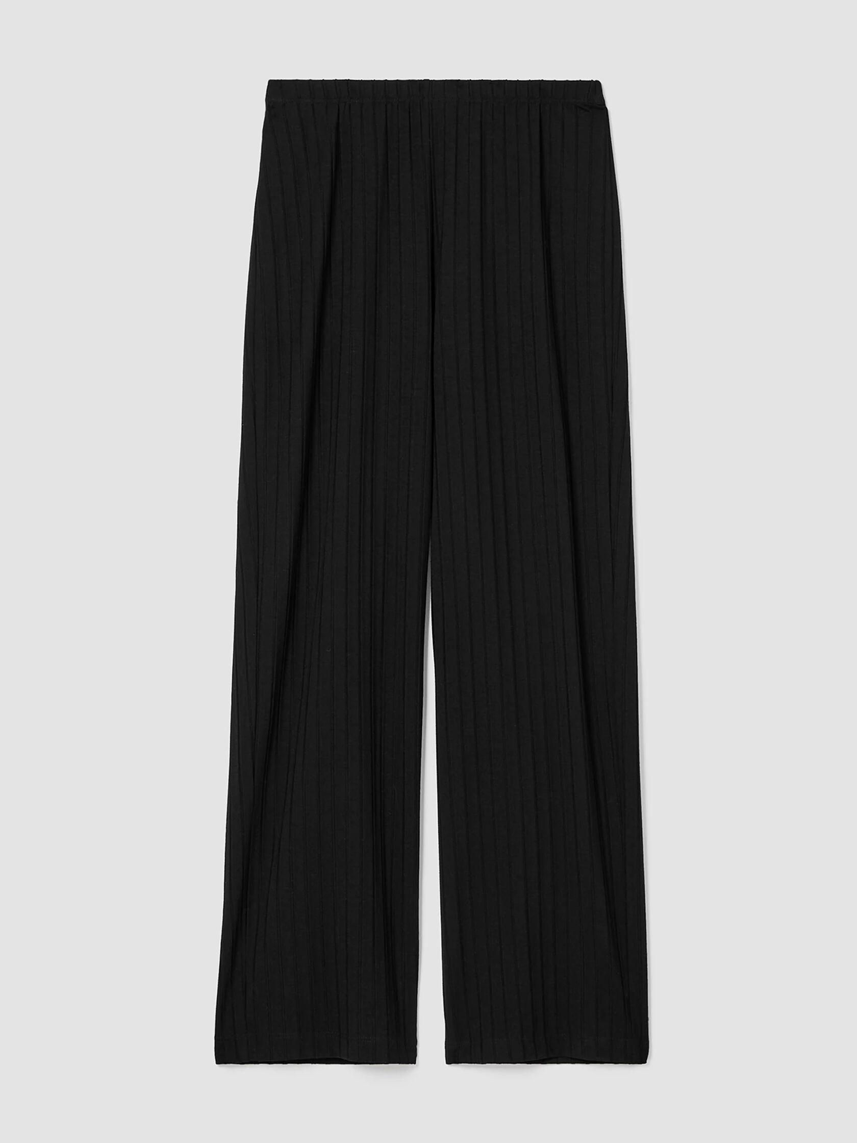 Washable Stretch Rib Straight Pant