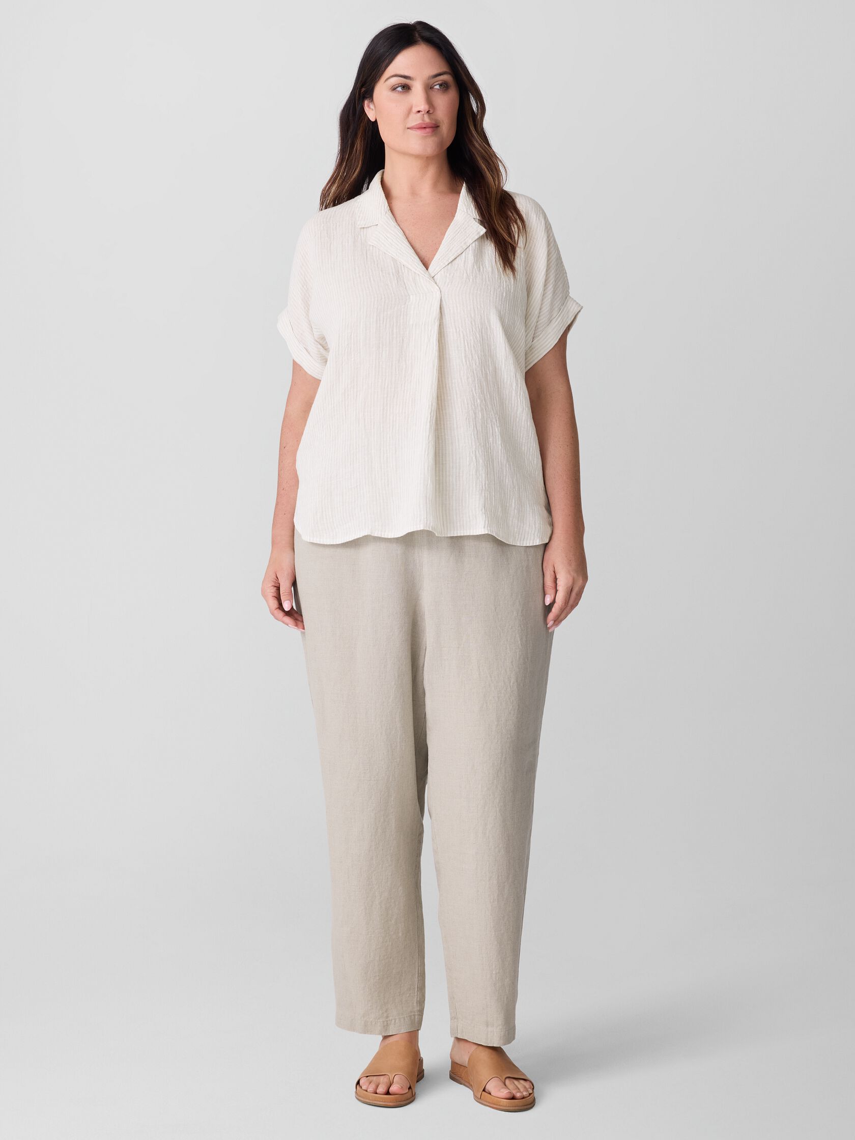 Organic Linen Tapered Pant