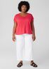 Organic Linen Jersey V-Neck Tee
