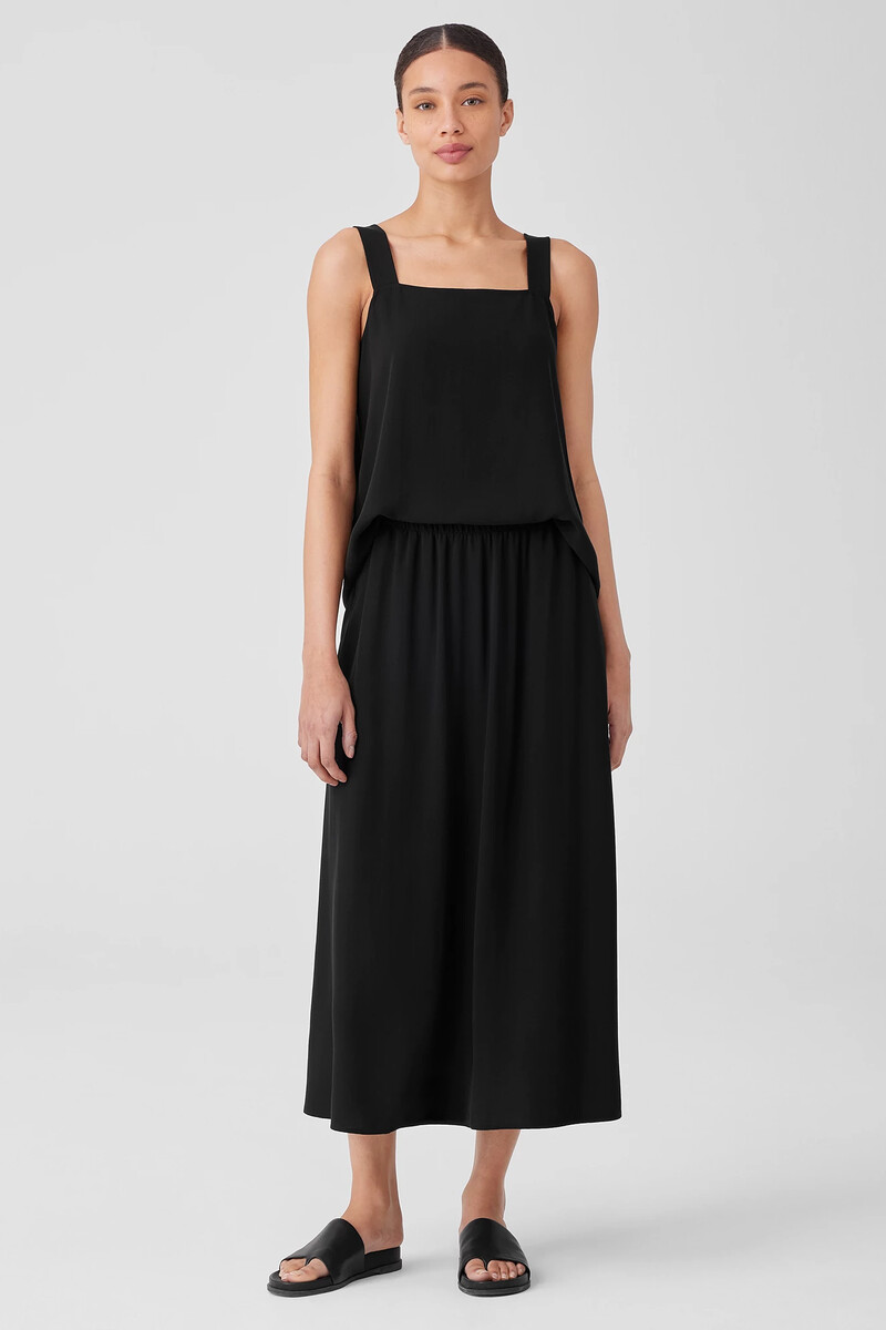 Silk Georgette Crepe Pocket Skirt Silk Georgette Crepe Pocket Skirt