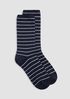 Striped Rib Trouser Sock