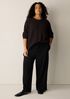 Organic Cotton Fluff Crew Neck Long Top