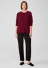 Merino Crew Neck Top in Responsible Wool