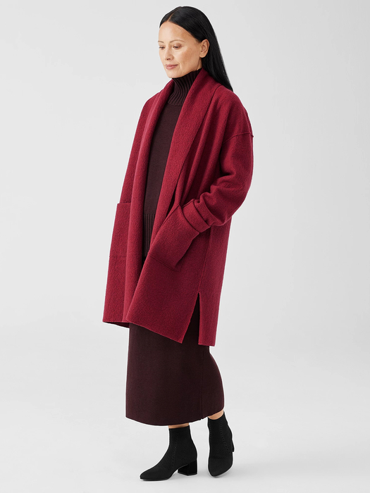 Lightweight Boiled Wool Coat