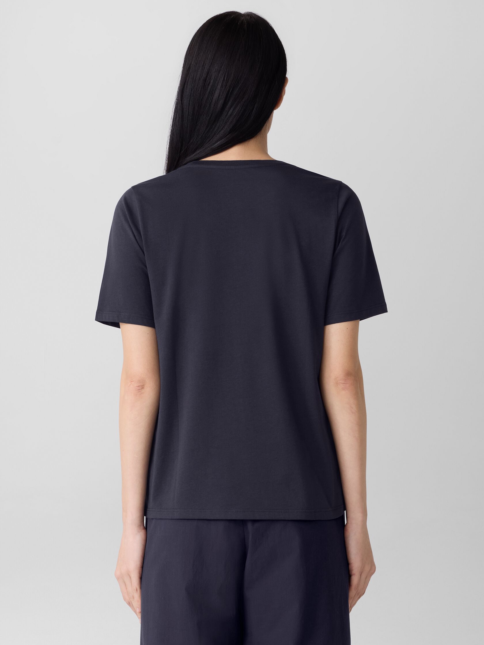 Organic Pima Cotton Jersey Round Neck Tee