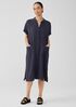 Organic Cotton Gauze Mandarin Collar Dress