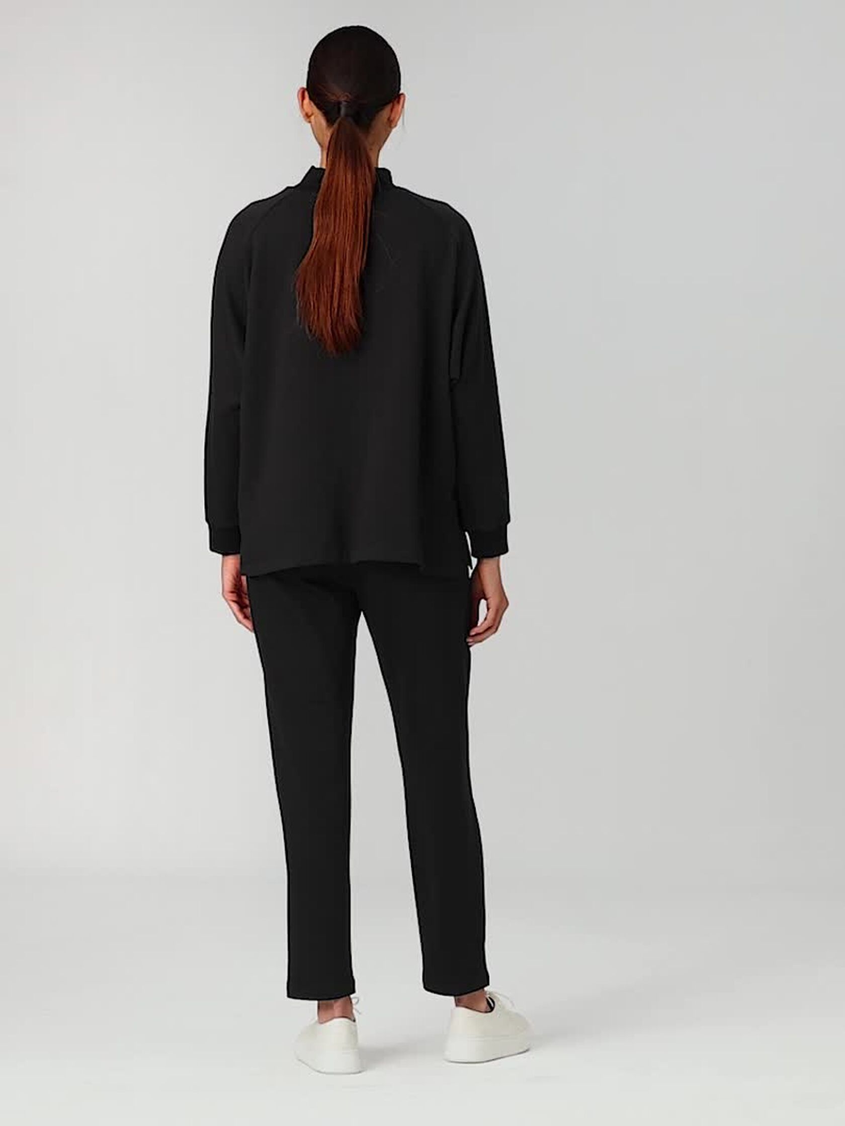 Cozy Brushed Terry Hug Turtleneck Top