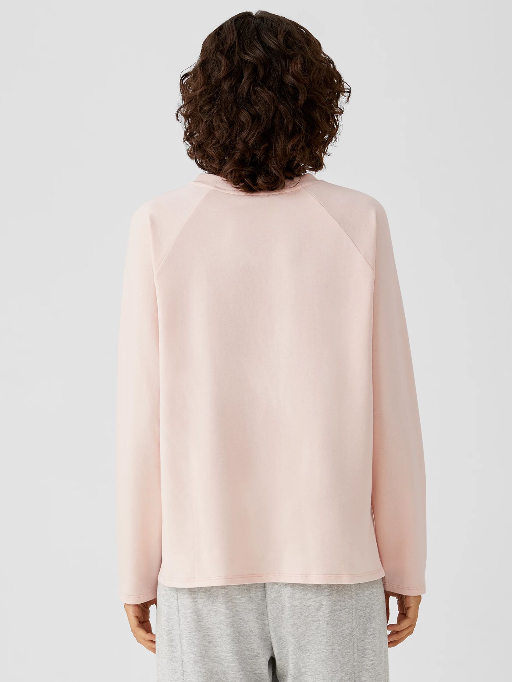 Cozy Brushed Terry Raglan-Sleeve Top