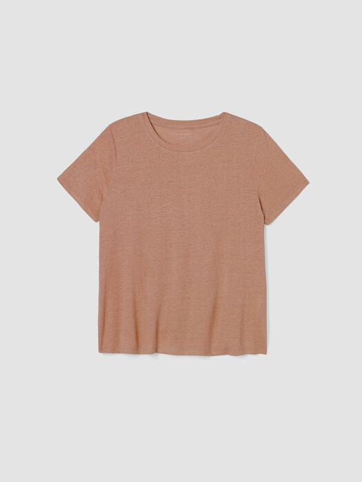 Organic Linen Jersey Crew Neck Tee