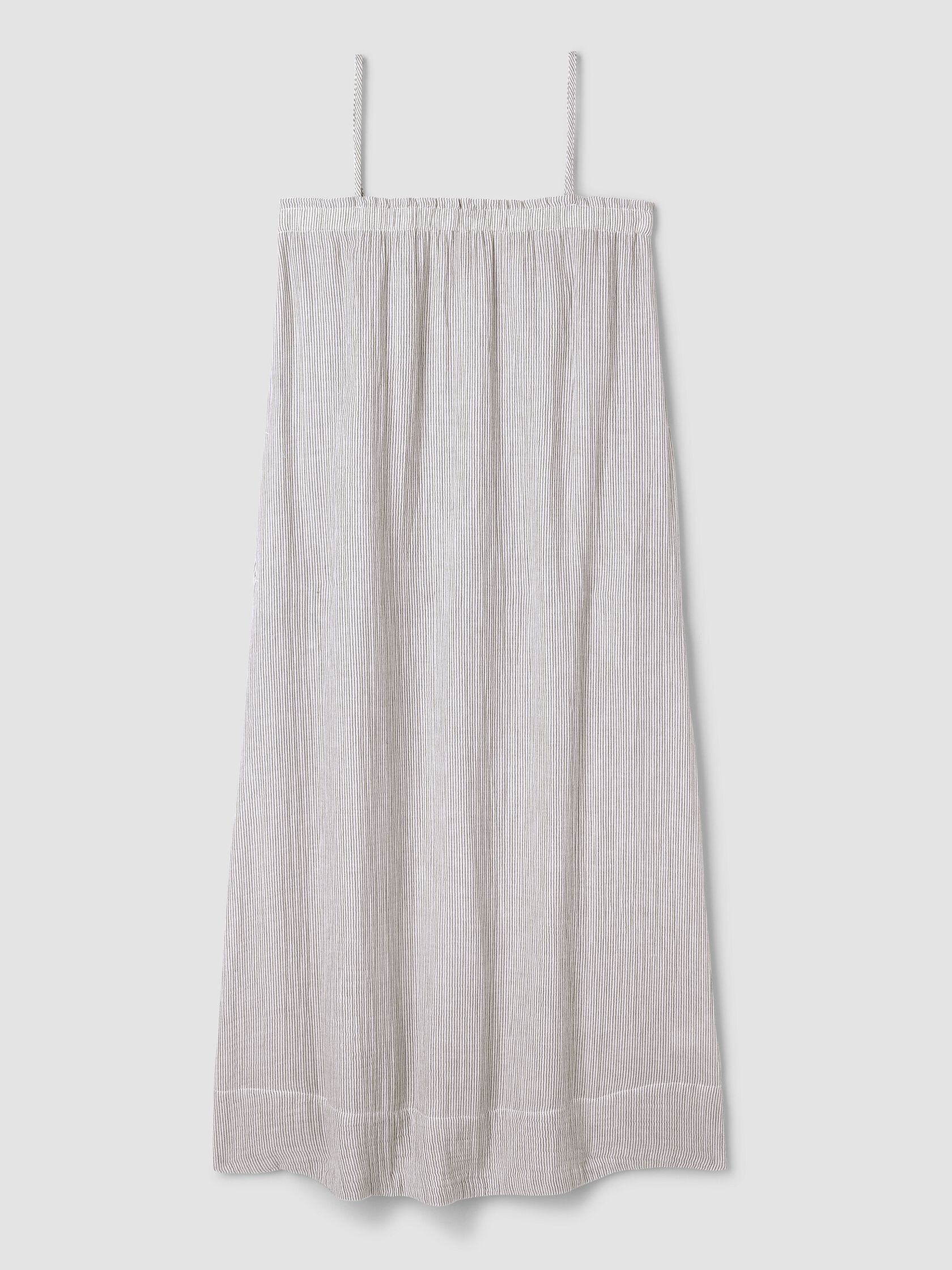 Striped Organic Cotton Gauze Cami Dress