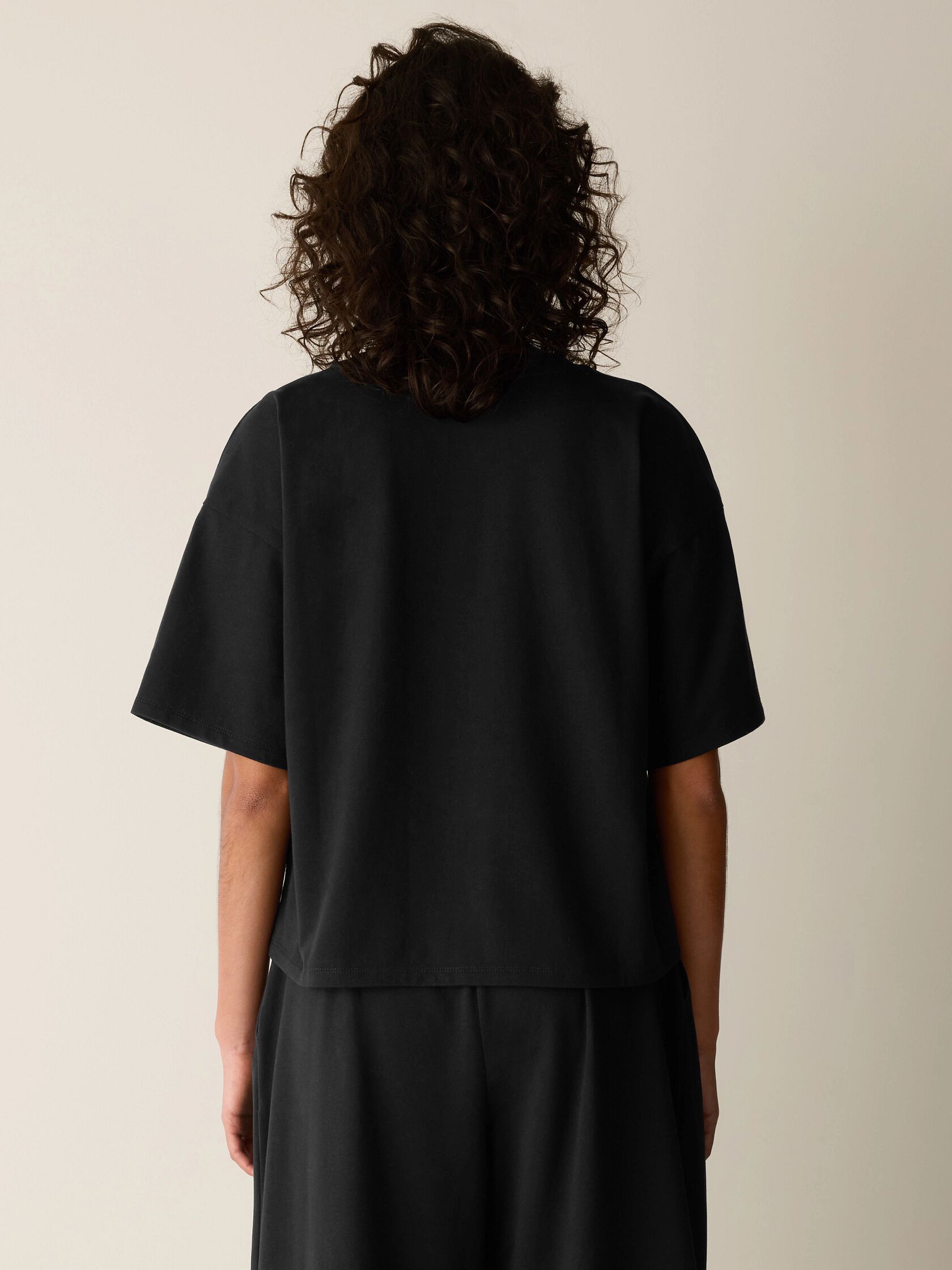 Pima Cotton Stretch Jersey Crew Neck Tee