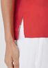 Organic Handkerchief Linen Band Collar Short-Sleeve Shirt