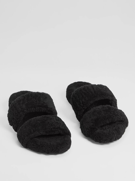 Lully Shearling Slide Sandal