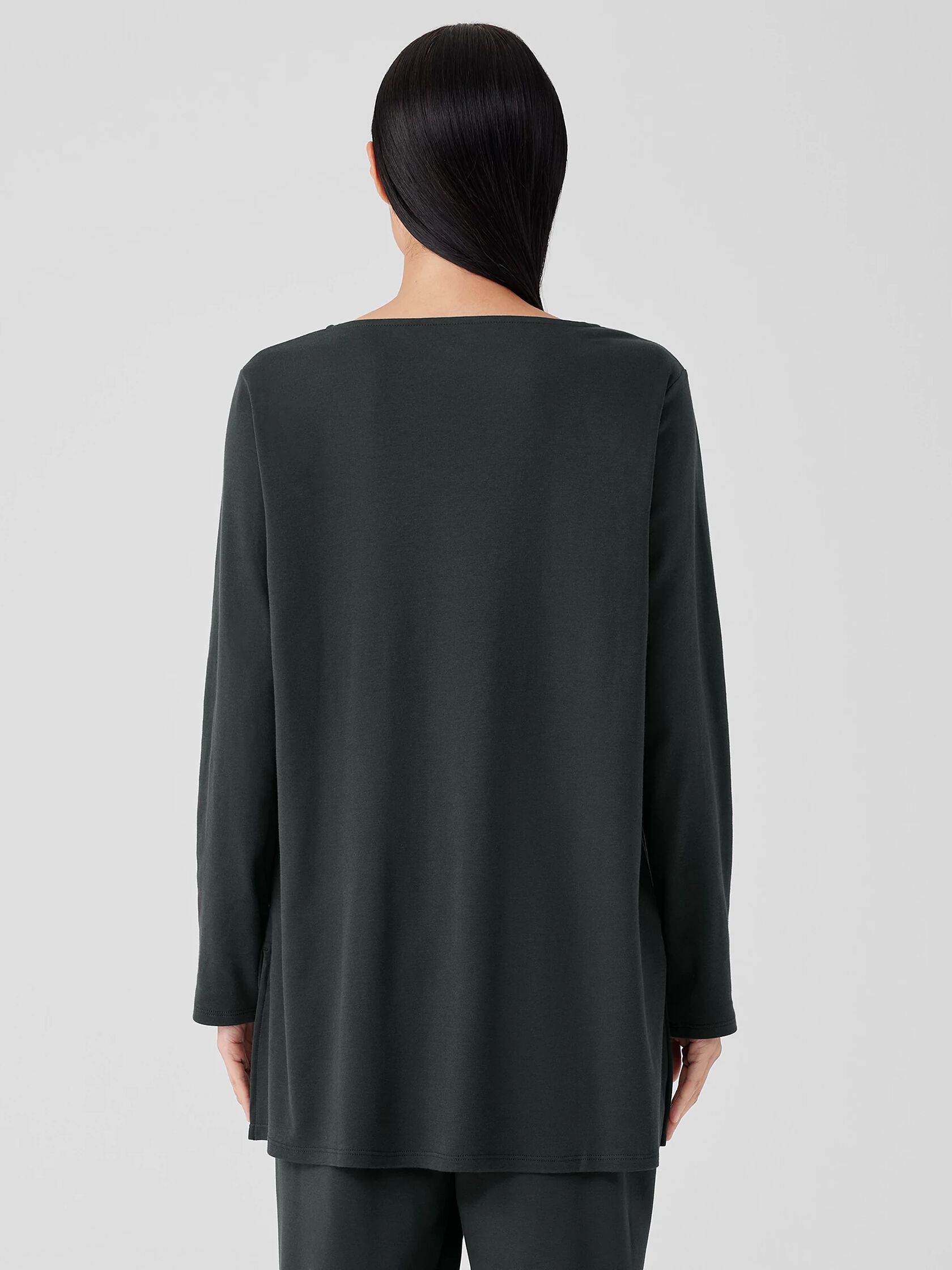 Organic Cotton Interlock Long Sleep Top