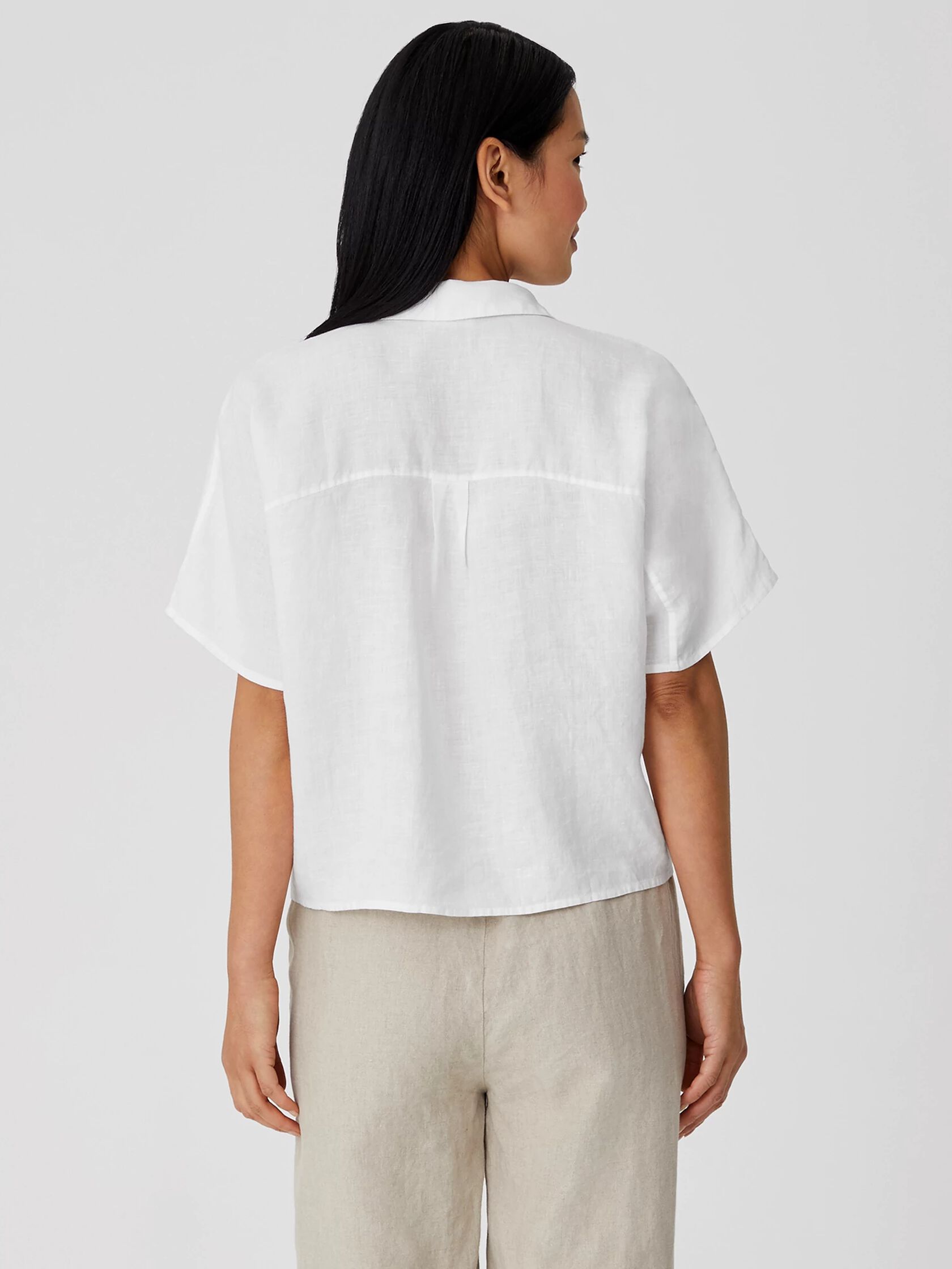Organic Handkerchief Linen Short-Sleeve Shirt