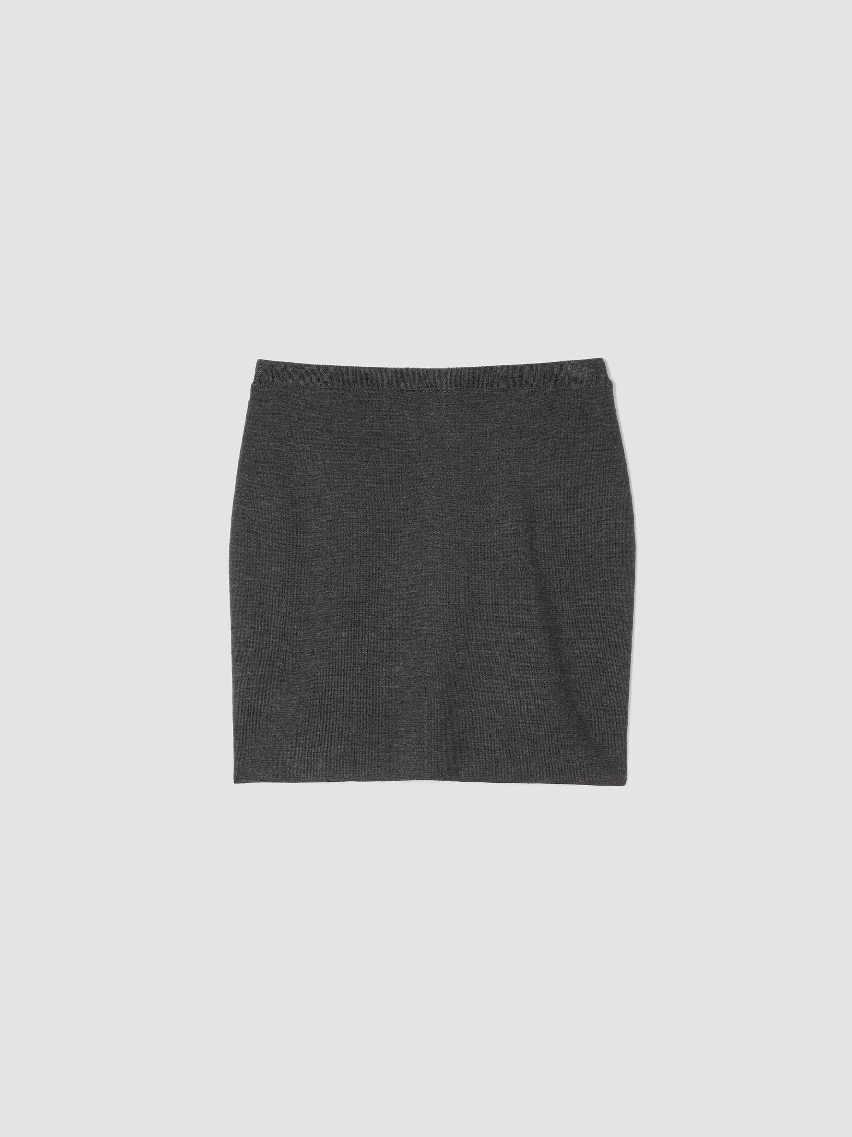 Merino Mini Skirt in Regenerative Wool