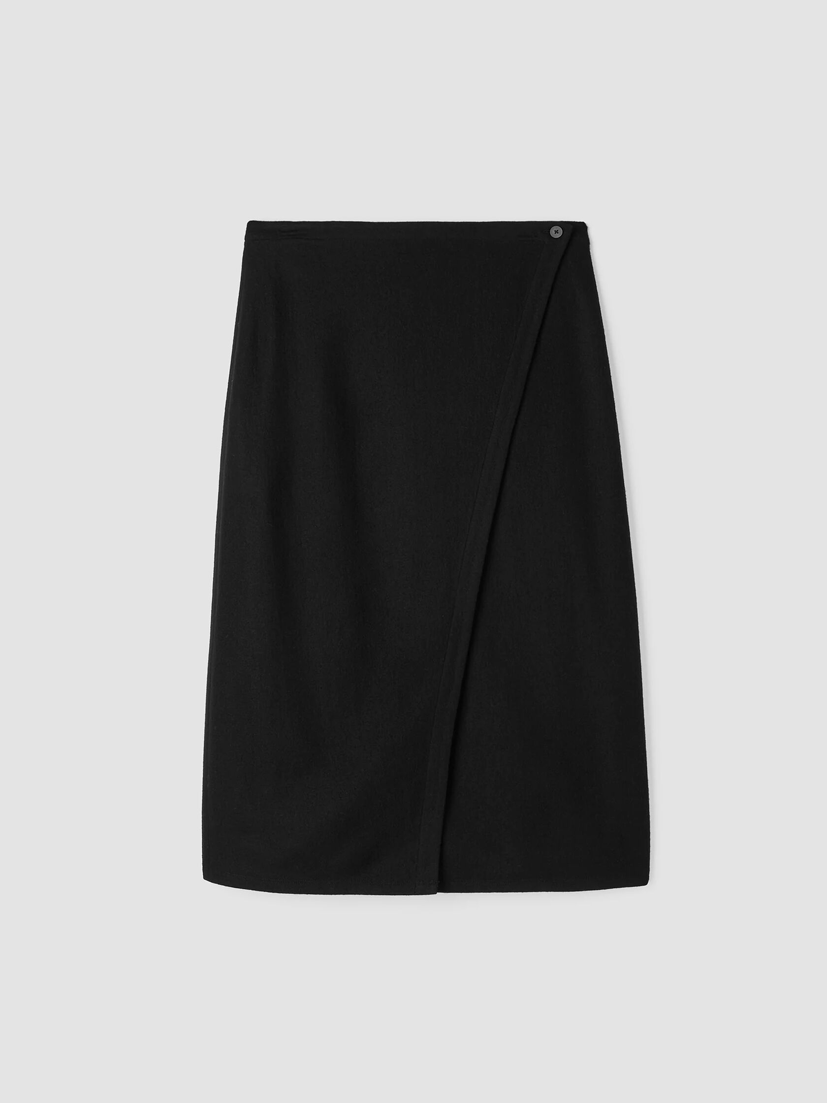 Boiled Wool Jersey Wrap Skirt