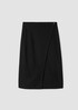 Boiled Wool Jersey Wrap Skirt