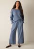 Organic Cotton Doubleweave Wide-Leg Pant