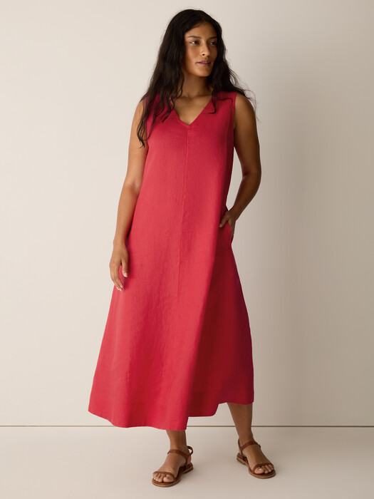 plain linen dress designs One color Plain dress Casual Wear Lawn, Cotton & Linen Dress Designing