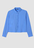 Washed Organic Cotton Poplin Classic Collar Short Shirt