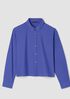 Washed Organic Cotton Poplin Classic Collar Short Shirt